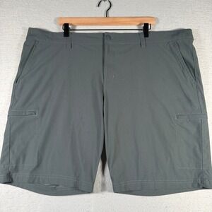 Willit Men Performance Cargo Golf Shorts Dark Gray 42W 10 Inch Inseam Tech Short